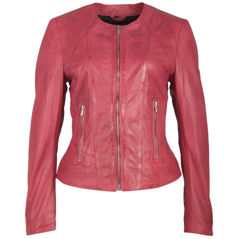 Geaca de Piele Naturala Dama Gipsy Roz Inchis Mari LVV – IMBRACAMINTE Geaca de Piele Naturala Dama Gipsy Roz Inchis Mari LVV – IMBRACAMINTE
