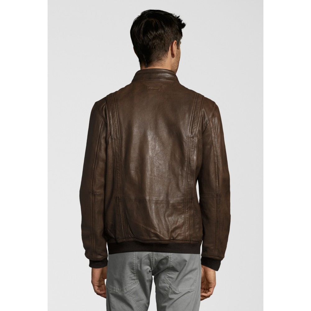 Geaca de Piele Naturala Barbati Gipsy Coniac Inchis Maron S19 LGARYV Geaca de Piele Naturala Barbati Gipsy Coniac Inchis Maron S19 LGARYV - readytowear.ro