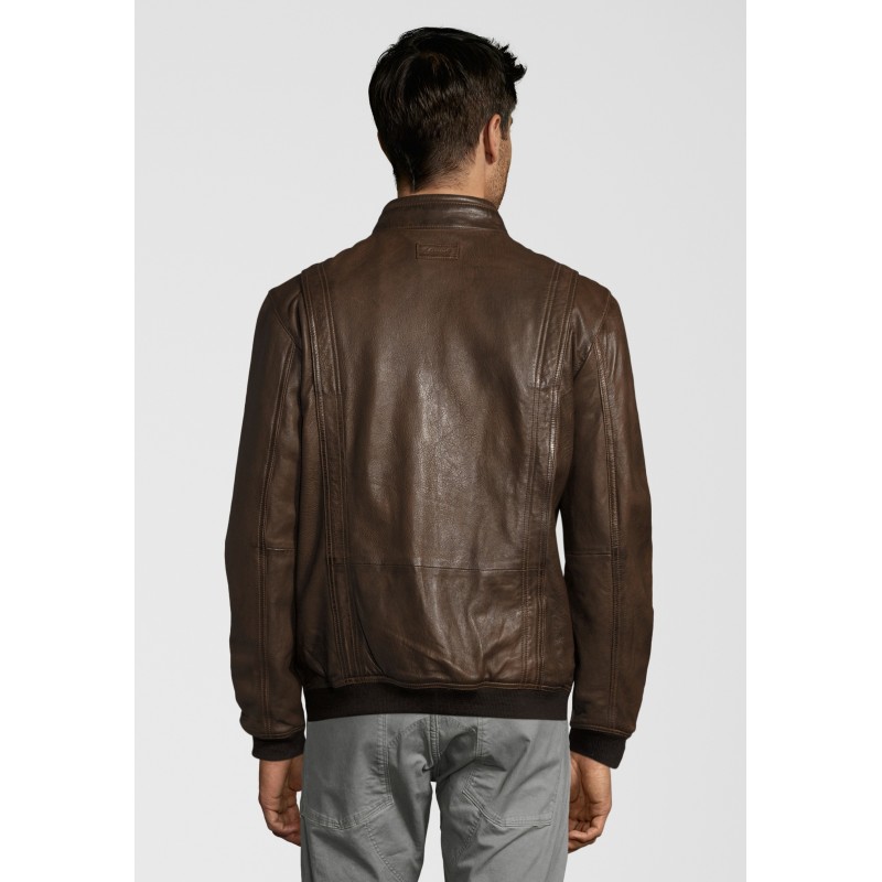 Geaca de Piele Naturala Barbati Gipsy Coniac Inchis Maron S19 LGARYV – IMBRACAMINTE Geaca de Piele Naturala Barbati Gipsy Coniac Inchis Maron S19 LGARYV – IMBRACAMINTE