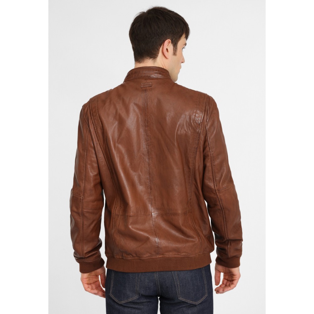 Geaca de Piele Naturala Barbati Gipsy Coniac Maron S20 LGARYV Geaca de Piele Naturala Barbati Gipsy Coniac Maron S20 LGARYV - readytowear.ro