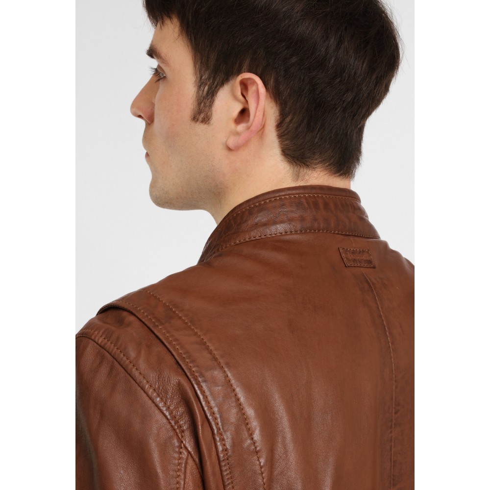 Geaca de Piele Naturala Barbati Gipsy Coniac Maron S20 LGARYV Geaca de Piele Naturala Barbati Gipsy Coniac Maron S20 LGARYV - readytowear.ro