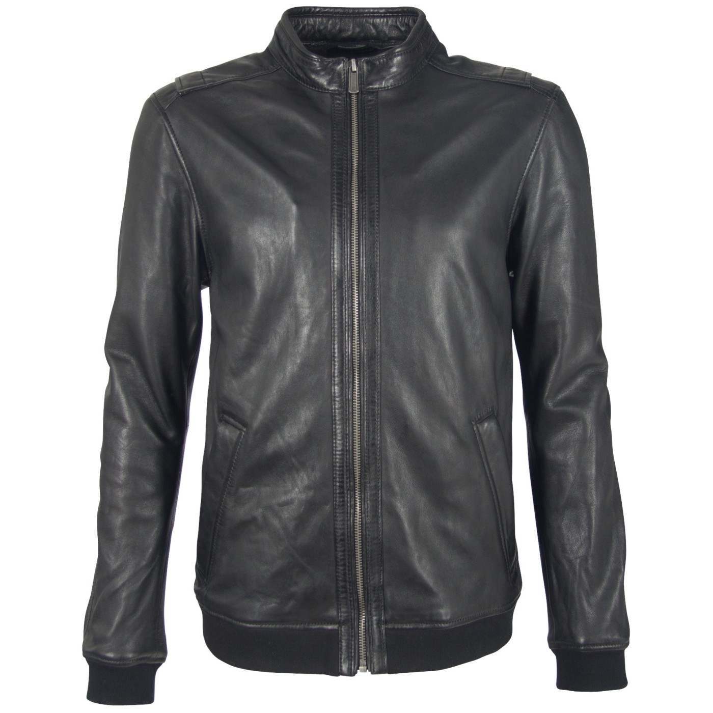 Geaca de Piele Naturala Barbati Gipsy Neagra Maron S20 LGARYV – IMBRACAMINTE