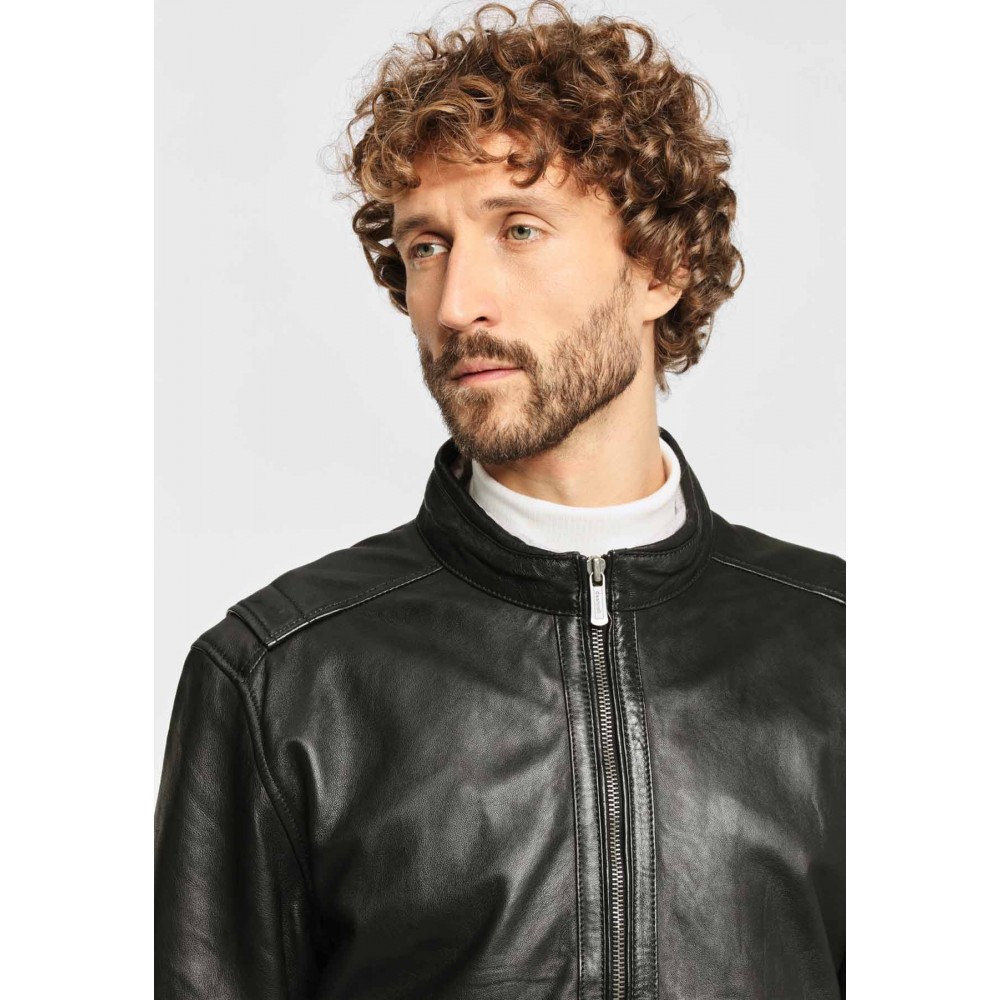 Geaca de Piele Naturala Barbati Gipsy Neagra Maron S20 LGARYV Geaca de Piele Naturala Barbati Gipsy Neagra Maron S20 LGARYV - readytowear.ro