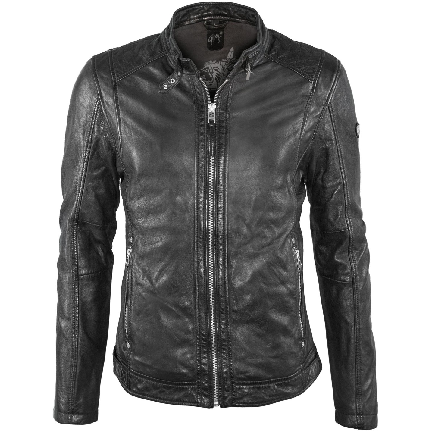 Geaca de Piele Naturala Barbati Gipsy Neagra Mart SF NSLSV – IMBRACAMINTE Geaca de Piele Naturala Barbati Gipsy Neagra Mart SF NSLSV – IMBRACAMINTE