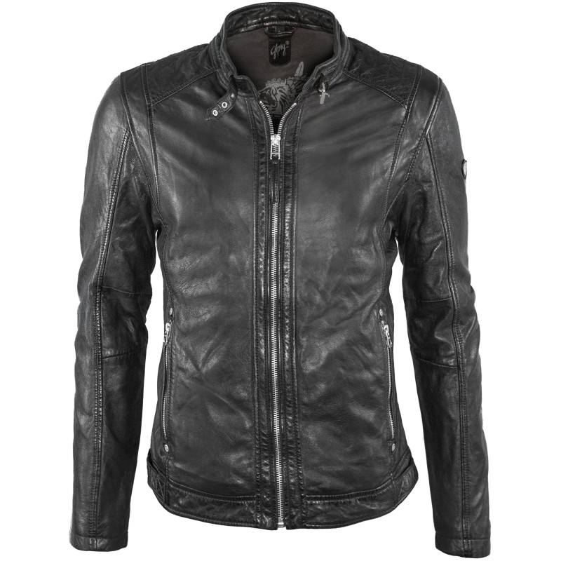 Geaca de Piele Naturala Barbati Gipsy Neagra Mart SF NSLSV – IMBRACAMINTE Geaca de Piele Naturala Barbati Gipsy Neagra Mart SF NSLSV – IMBRACAMINTE