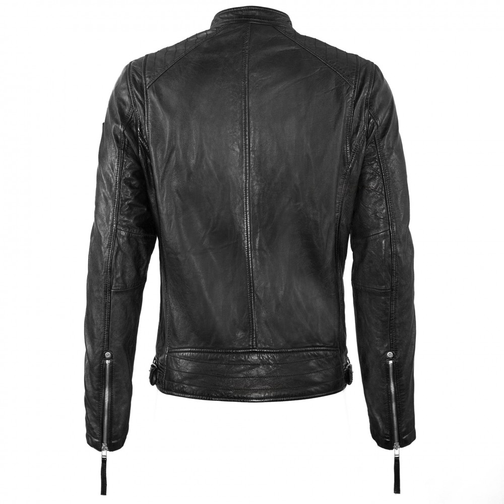Geaca de Piele Naturala Barbati Gipsy Neagra Mart SF NSLSV Geaca de Piele Naturala Barbati Gipsy Neagra Mart SF NSLSV - readytowear.ro