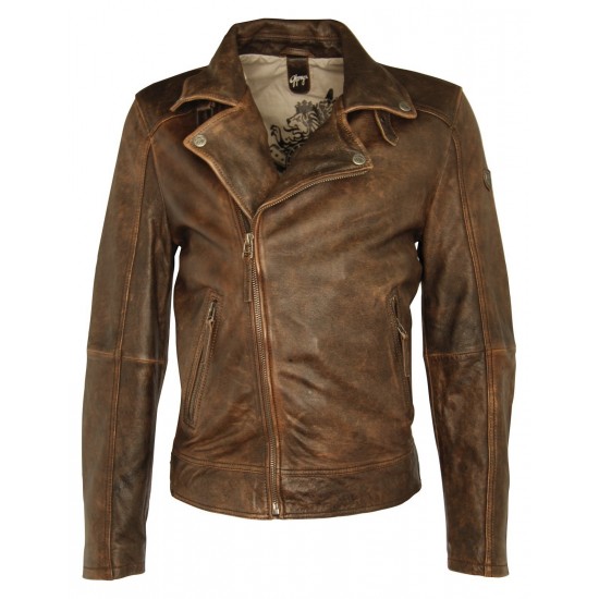 Geaca de Piele Naturala Barbati Gipsy Maro Vintage Marvin