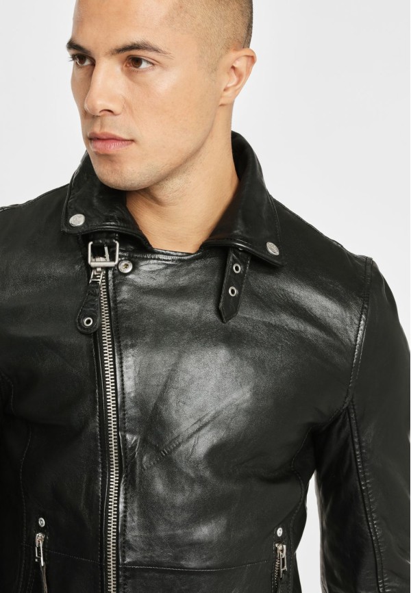Geaca de Piele Barbati Gipsy Neagra Mavric – IMBRACAMINTE — fotografia 6