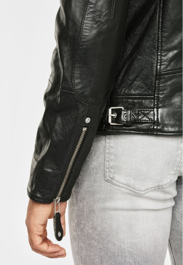 Geaca de Piele Barbati Gipsy Neagra Mavric – IMBRACAMINTE — fotografia 7