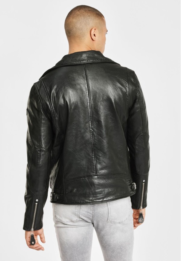 Geaca de Piele Barbati Gipsy Neagra Mavric – Black Friday — fotografia 5