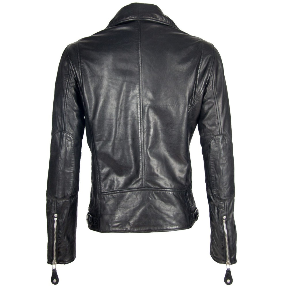Geaca de Piele Barbati Gipsy Neagra Mavric SF NSLV BIO geci de piele - readytowear.ro