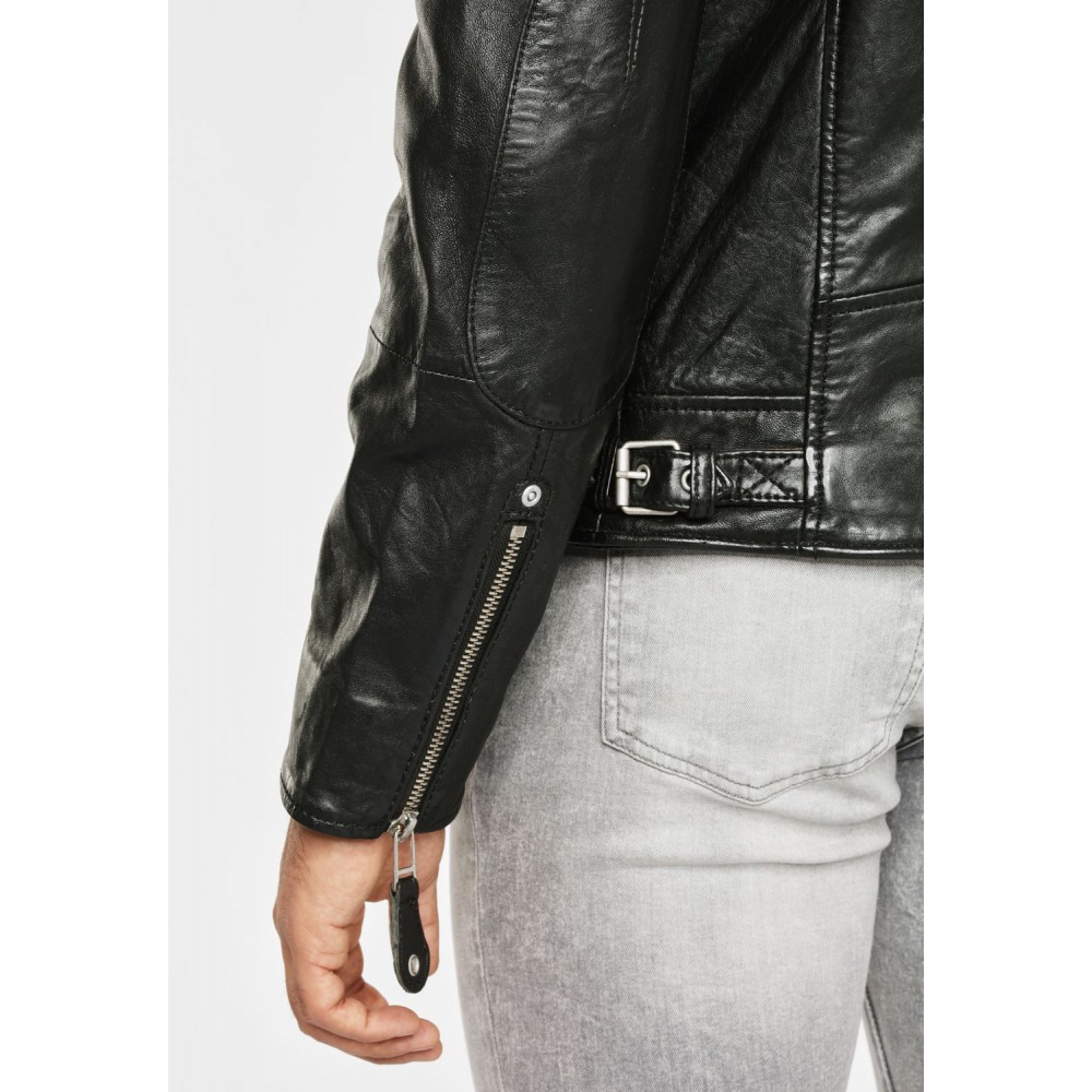 Geaca de Piele Barbati Gipsy Neagra Mavric SF NSLV BIO geci de piele - readytowear.ro