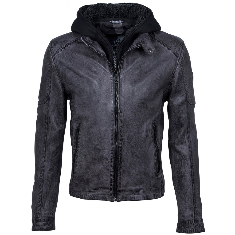 Geaca de Piele Naturala Barbati Gipsy Grafit Max 2 LANOV - readytowear