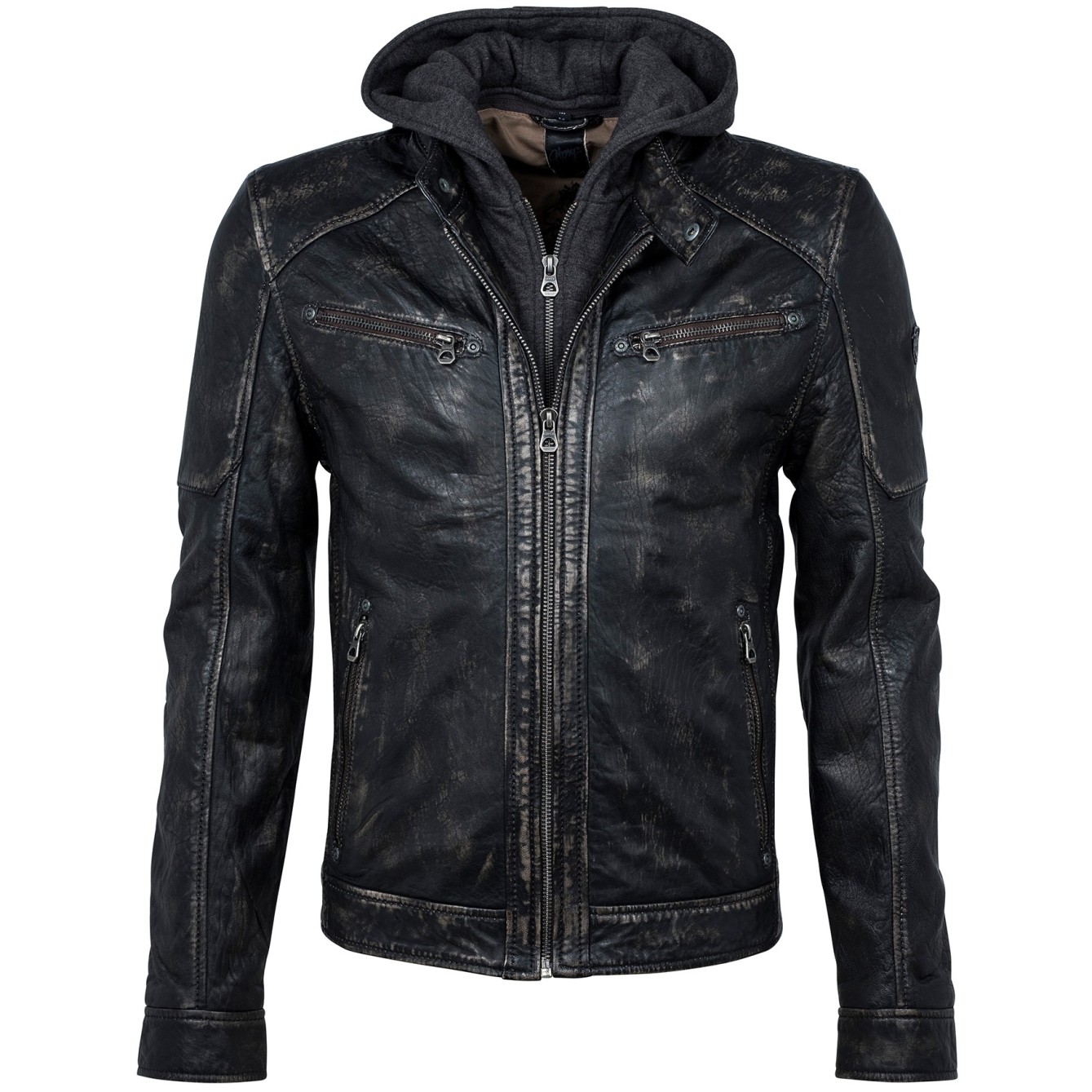 Geaca de Piele Naturala Barbati Gipsy Maro-Bej Max 3 NSLAV – IMBRACAMINTE