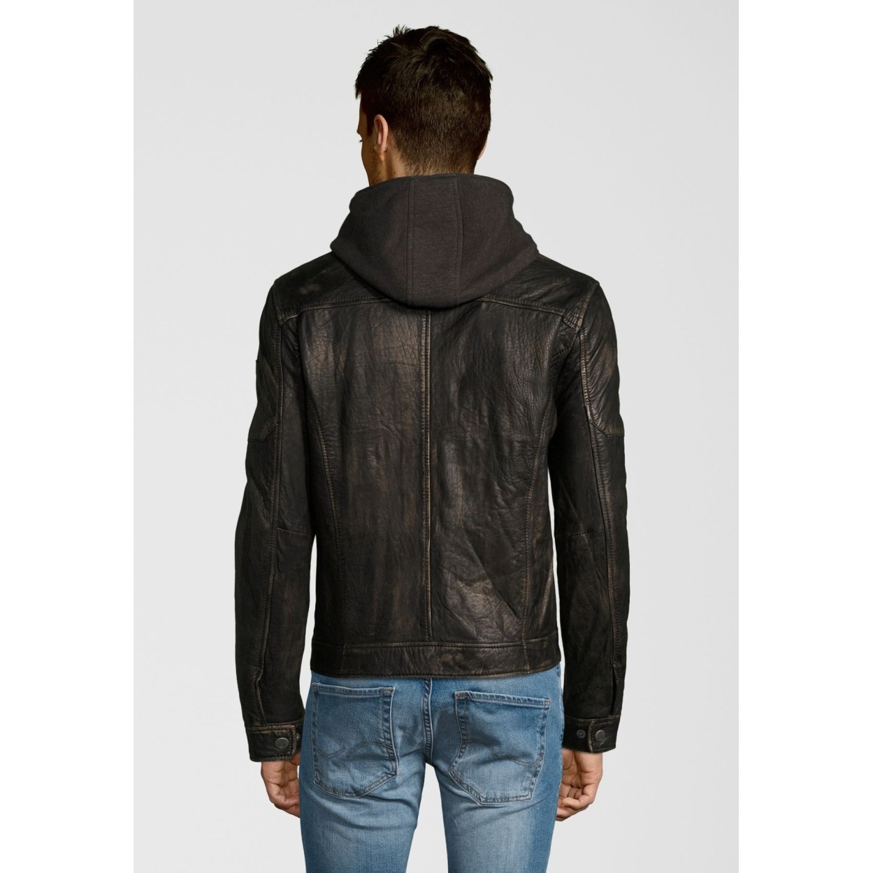 Geaca de Piele Naturala Barbati Gipsy Maro-Bej Max 3 NSLAV – IMBRACAMINTE