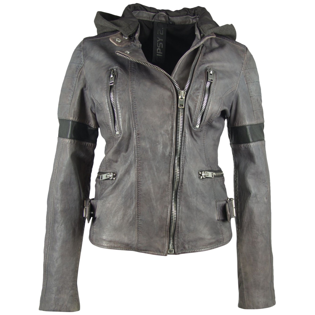 Geaca de Piele Naturala Dama Gipsy Gri Inchis Megyn SF LASOV – IMBRACAMINTE Geaca de Piele Naturala Dama Gipsy Gri Inchis Megyn SF LASOV – IMBRACAMINTE