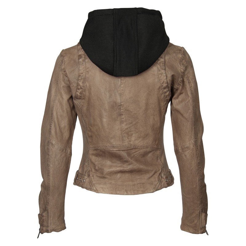 Geaca de Piele Naturala Dama Gipsy Gri Melody SF LAWOV – IMBRACAMINTE