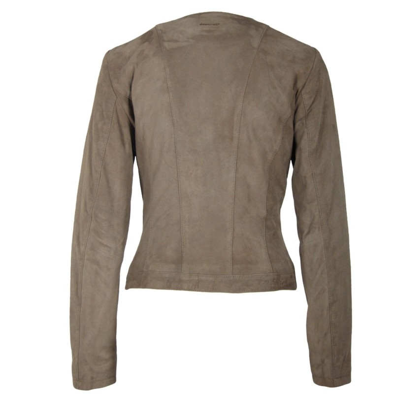 Geaca de Piele Naturala Dama Gipsy Gri Mia ZV – IMBRACAMINTE