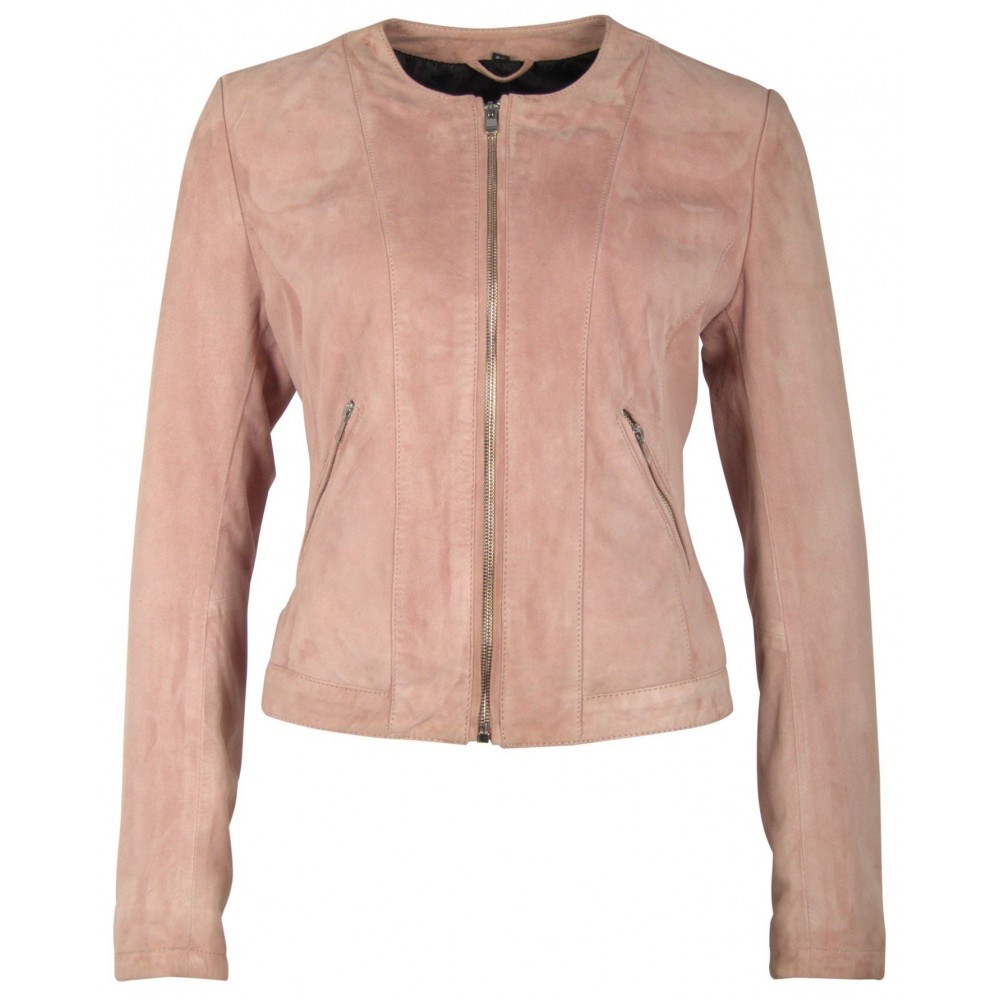 Geaca de Piele Naturala Dama Gipsy Roz Mia ZV Geaca de Piele Naturala Dama Gipsy Roz Mia ZV - readytowear