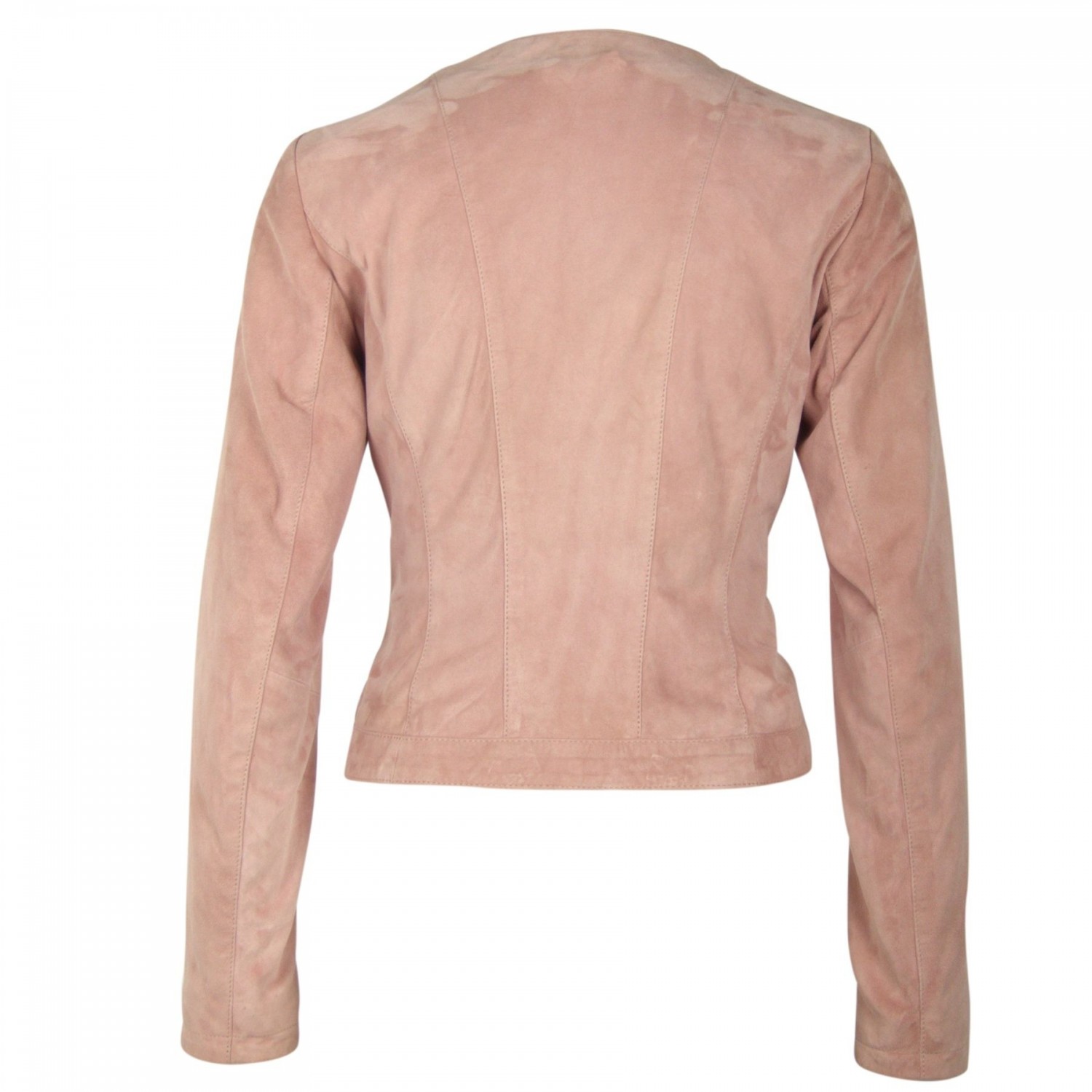 Geaca de Piele Naturala Dama Gipsy Roz Mia ZV – IMBRACAMINTE