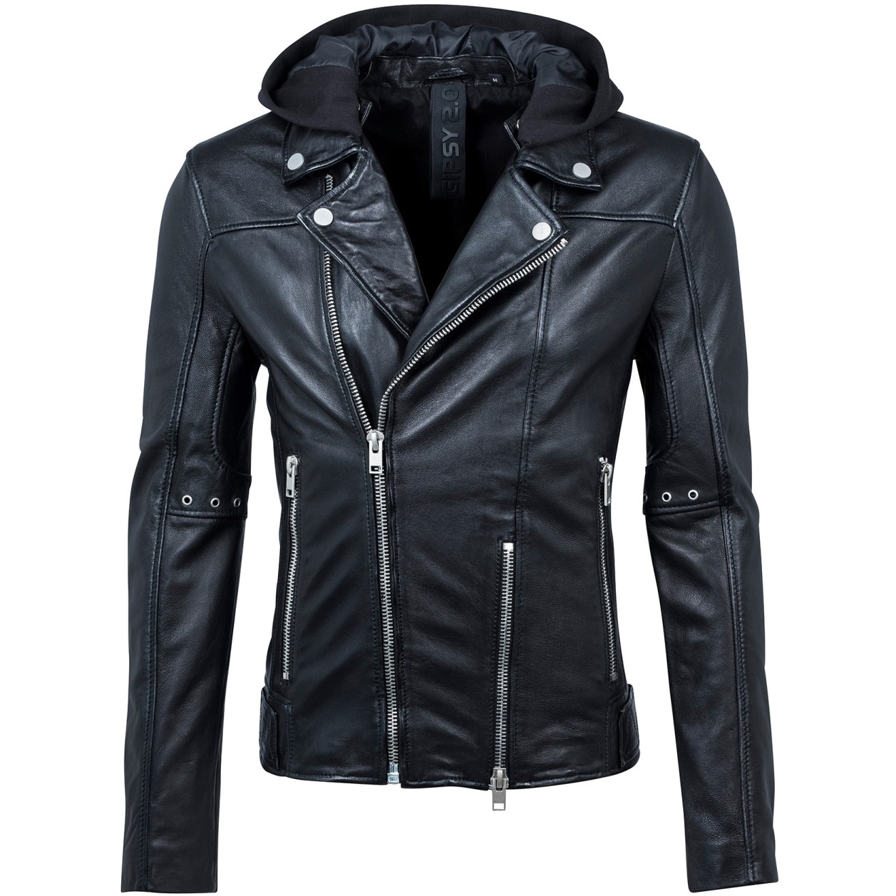 Geaca de Piele Naturala Barbati Gipsy Neagra Milas SF LAROXV – Black Friday Geaca de Piele Naturala Barbati Gipsy Neagra Milas SF LAROXV – Black Friday