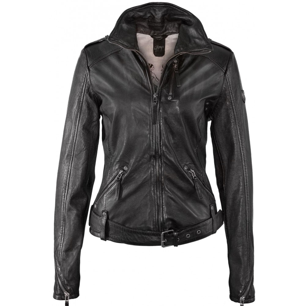 Geaca de Piele Naturala Dama Gipsy Neagra Mosley LATUV Geaca de Piele Naturala Dama Gipsy Neagra Mosley LATUV - readytowear