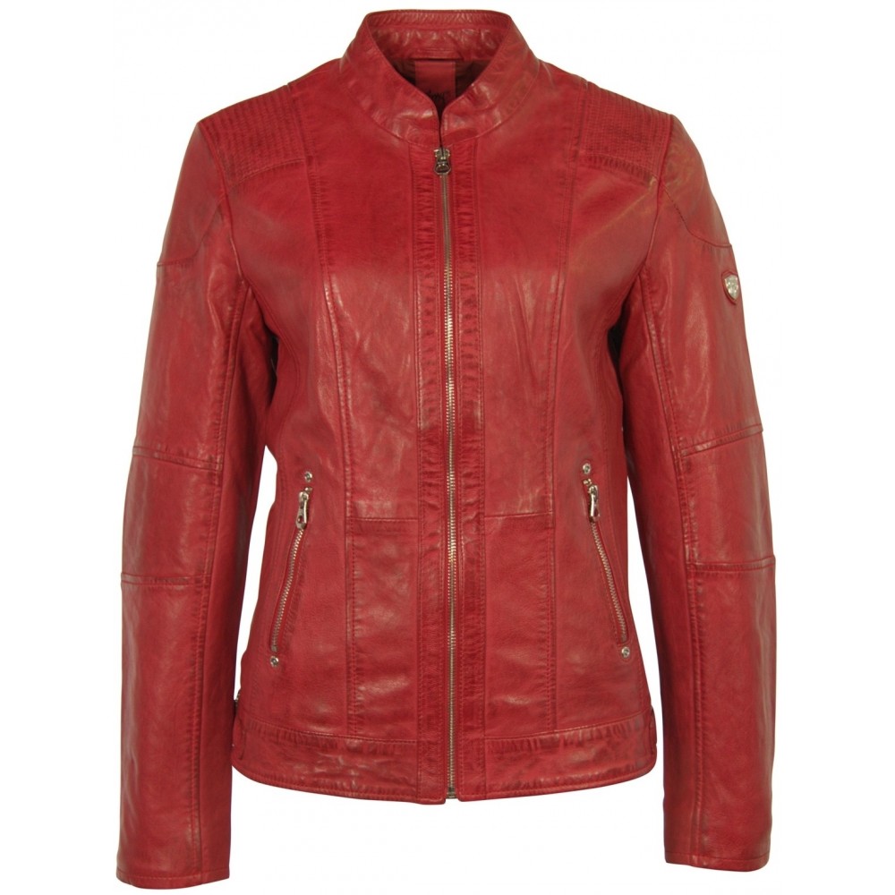 Geaca din Piele Naturala Dama Gipsy Rosie Nadja LACEV Geaca din Piele Naturala Dama Gipsy Rosie Nadja LACEV - readytowear.ro