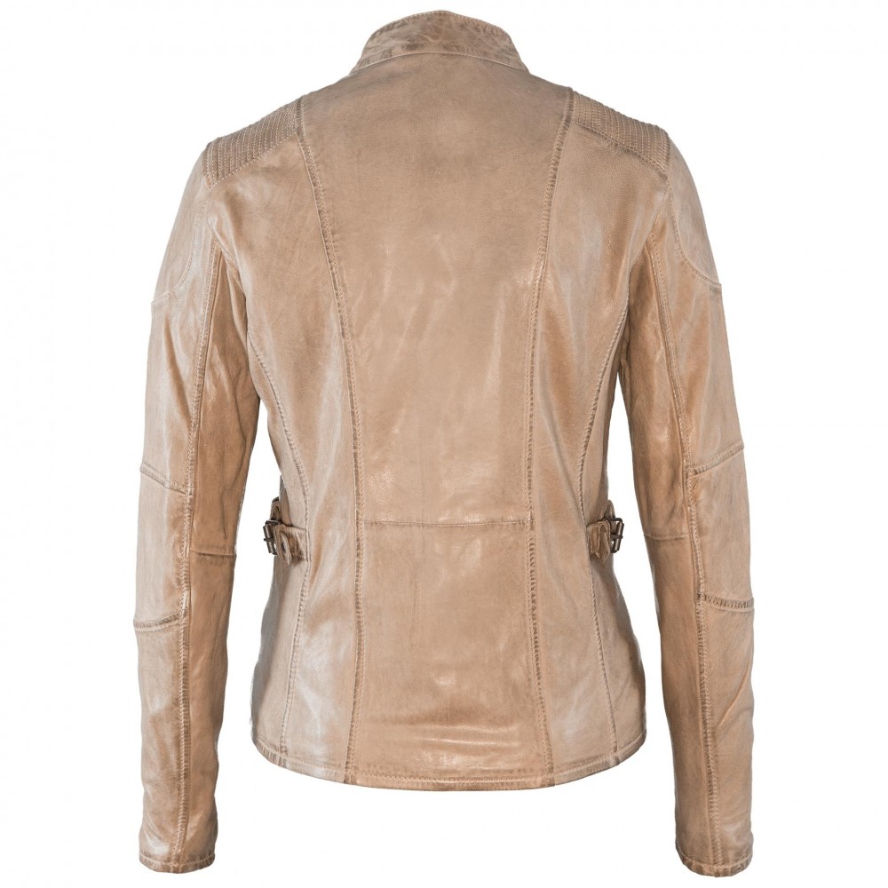 Geaca de Piele Naturala Dama Gipsy Bej Nadja LAMIV Geaca de Piele Naturala Dama Gipsy Bej Nadja LAMIV - readytowear.ro