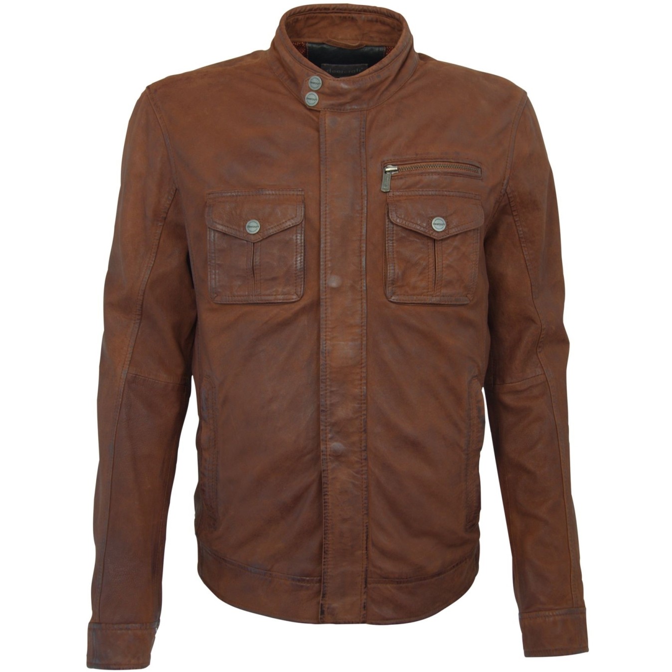 Geaca de Piele Naturala Barbati Gipsy Coniac Nash LCOUNTV – IMBRACAMINTE