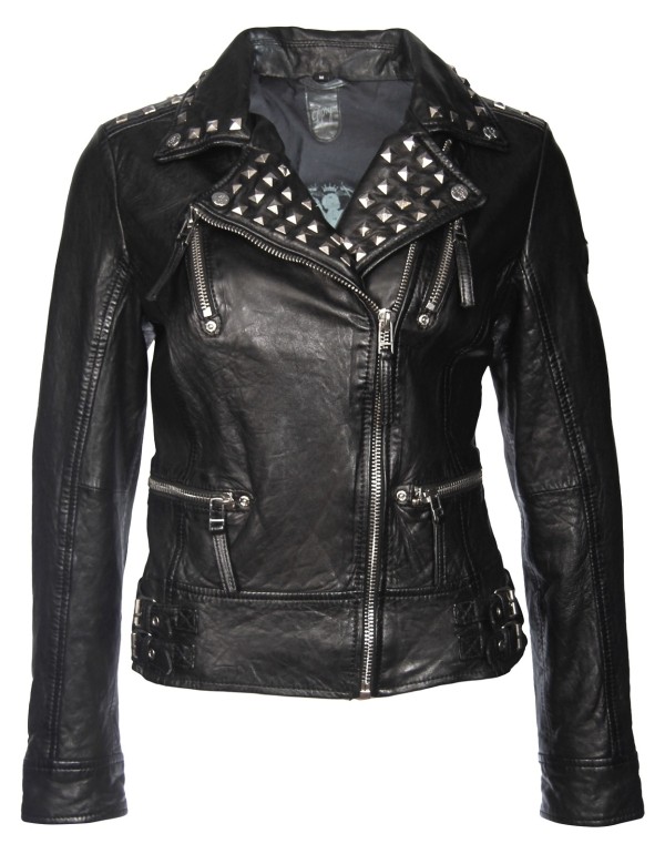 Geaca de Piele Naturala Dama Gipsy Neagra Naya LEGV – Black Friday — fotografia 1