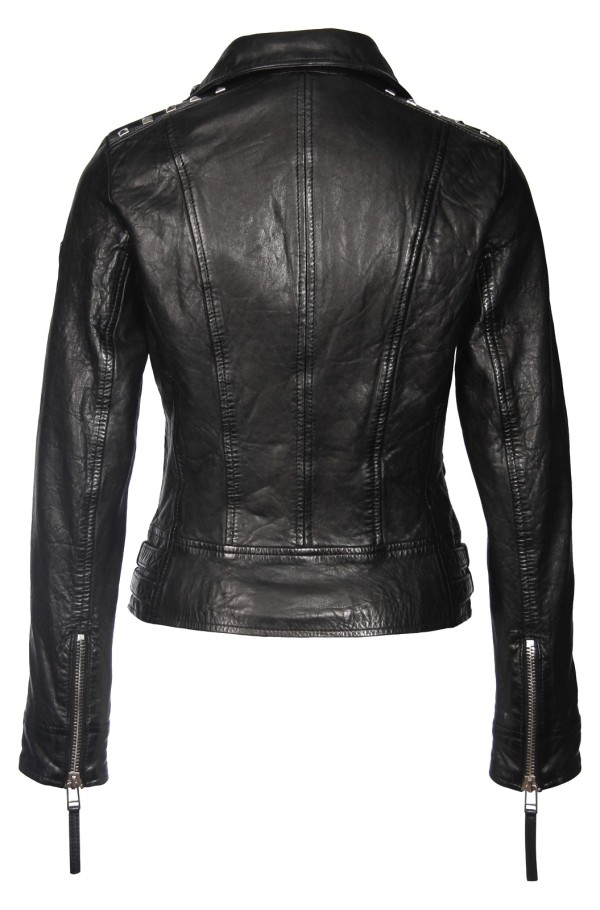 Geaca de Piele Naturala Dama Gipsy Neagra Naya LEGV – Black Friday — fotografia 2