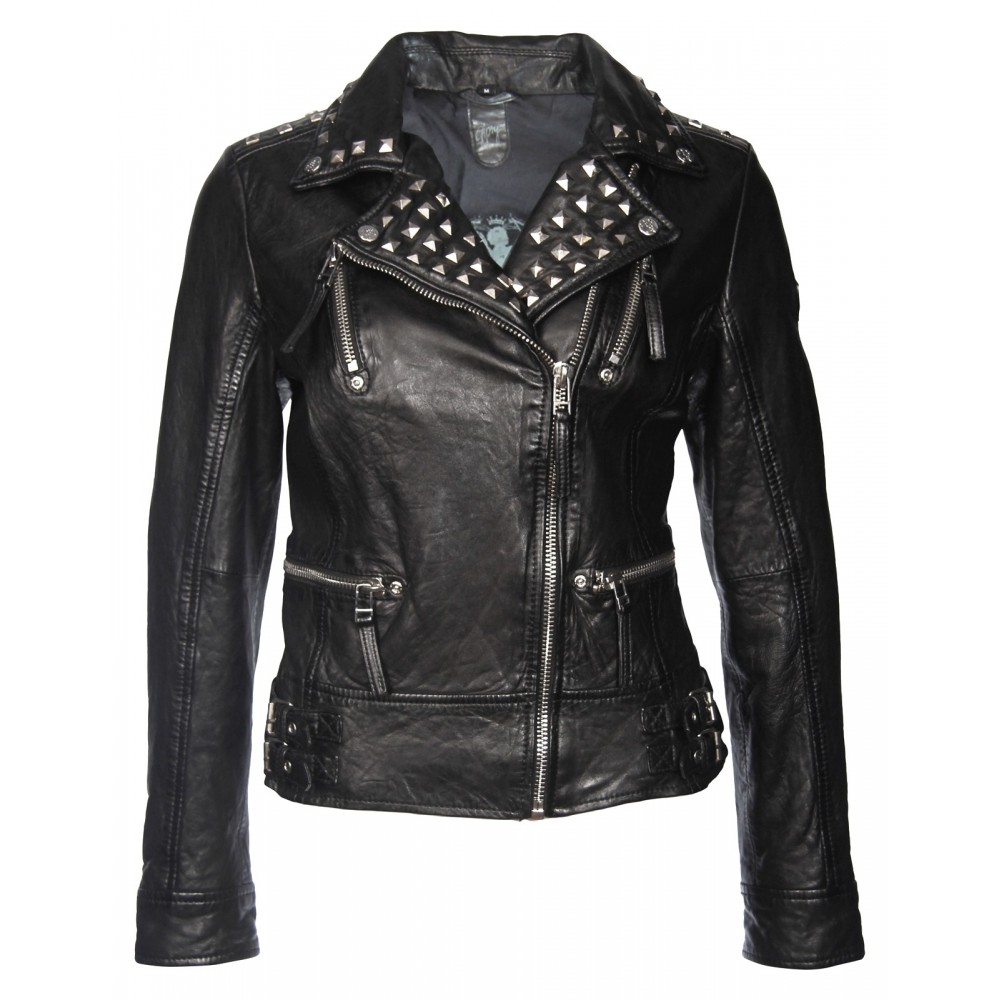 Geaca de Piele Naturala Dama Gipsy Neagra Naya LEGV Geaca de Piele Naturala Dama Gipsy Neagra Naya LEGV - readytowear