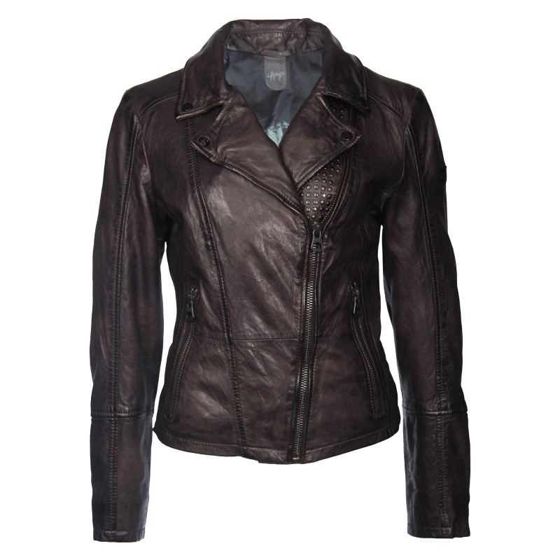 Geaca de Piele Naturala Dama Gipsy Antracit Neni W17 LONTV – IMBRACAMINTE