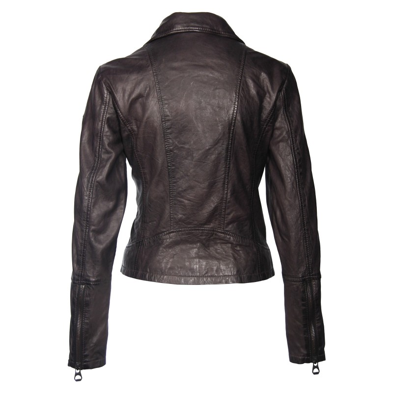 Geaca de Piele Naturala Dama Gipsy Antracit Neni W17 LONTV – IMBRACAMINTE