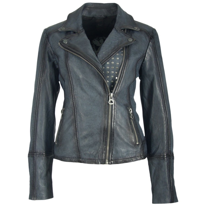 Geaca de Piele Naturala Dama Gipsy Bleumarin Vintage Neni W18 LASANV – IMBRACAMINTE Geaca de Piele Naturala Dama Gipsy Bleumarin Vintage Neni W18 LASANV – IMBRACAMINTE