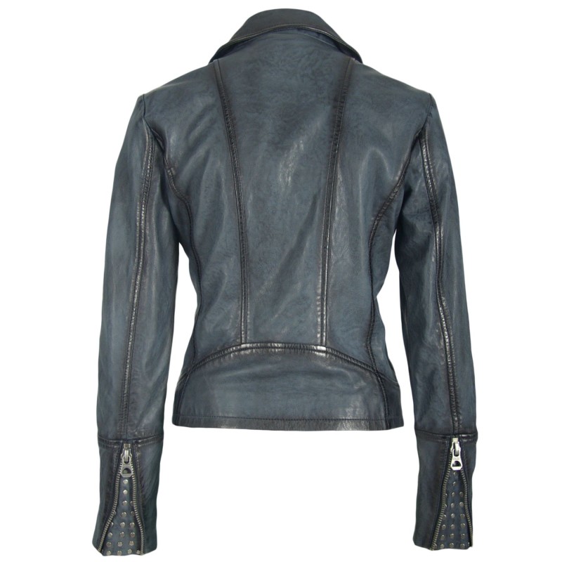 Geaca de Piele Naturala Dama Gipsy Bleumarin Vintage Neni W18 LASANV – IMBRACAMINTE Geaca de Piele Naturala Dama Gipsy Bleumarin Vintage Neni W18 LASANV – IMBRACAMINTE