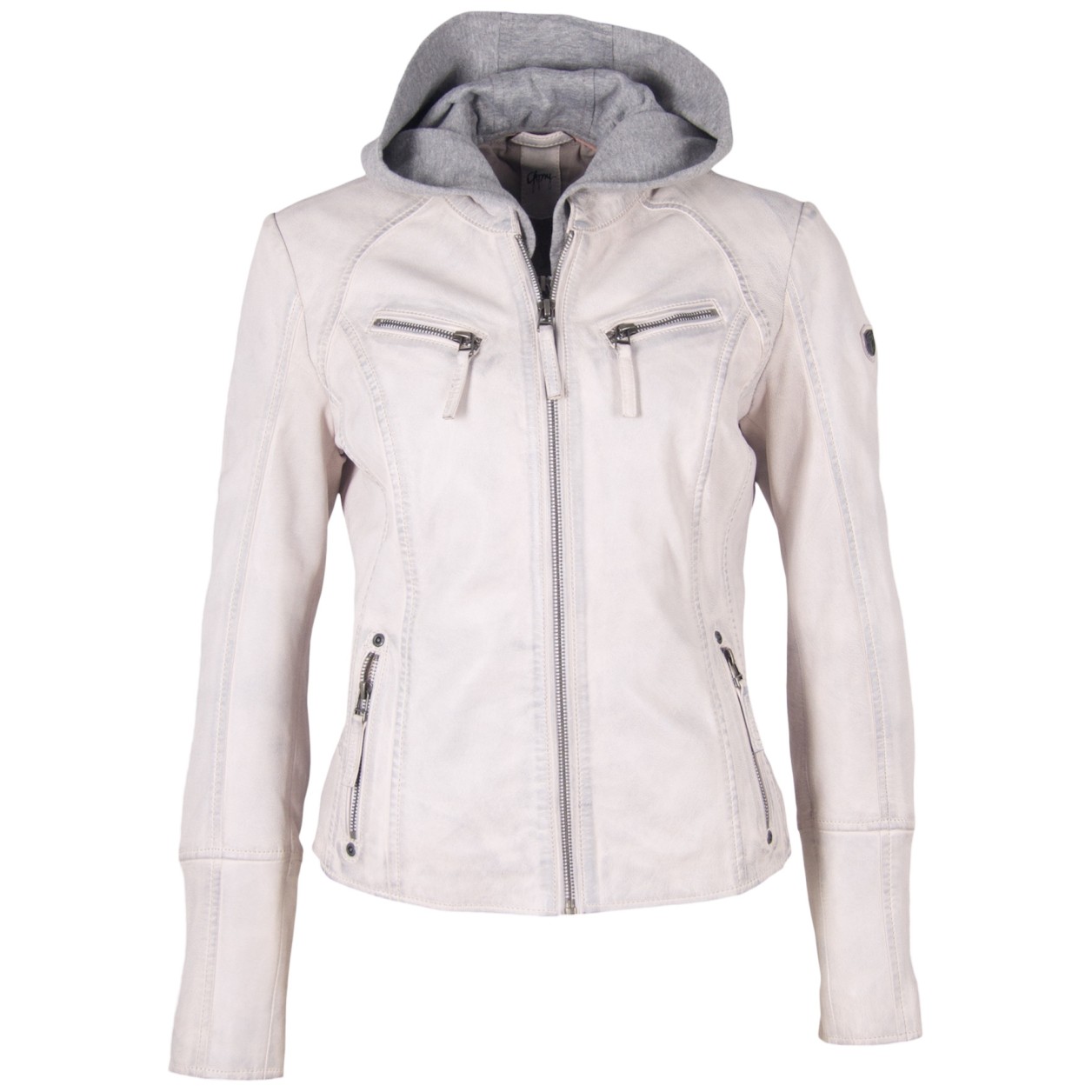 Geaca de Piele Dama Gipsy Alba Nola 2 LEGV – IMBRACAMINTE