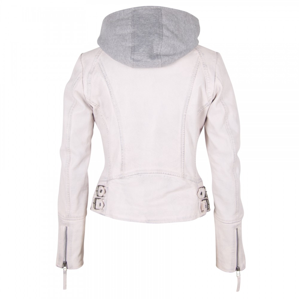 Geaca de Piele Dama Gipsy Alba Nola 2 LEGV Geaca de Piele Dama Gipsy Alba Nola 2 LEGV - readytowear.ro