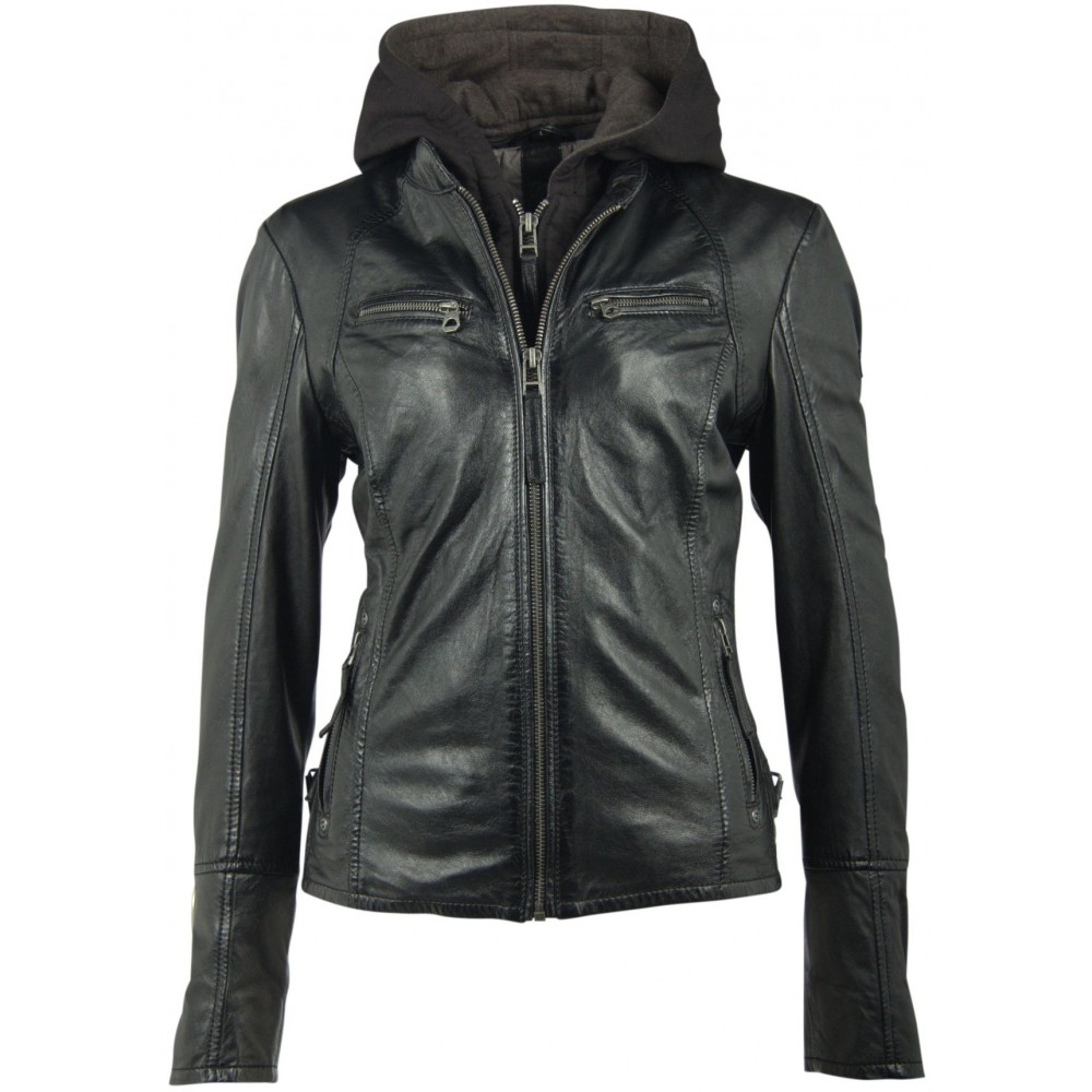 Geaca de Piele Naturala Dama Gipsy Neagra Nola LAGA Geaca de Piele Naturala Dama Gipsy Neagra Nola LAGA - readytowear.ro