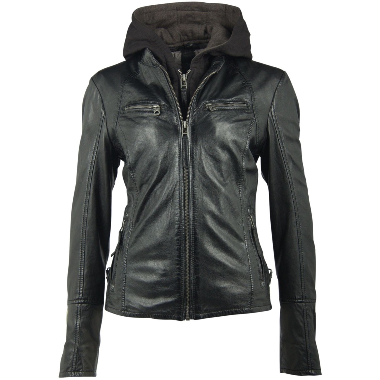 Geaca de Piele Naturala Dama Gipsy Neagra Nola LAGA – IMBRACAMINTE