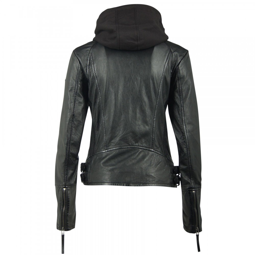 Geaca de Piele Naturala Dama Gipsy Neagra Nola LAGA Geaca de Piele Naturala Dama Gipsy Neagra Nola LAGA - readytowear.ro