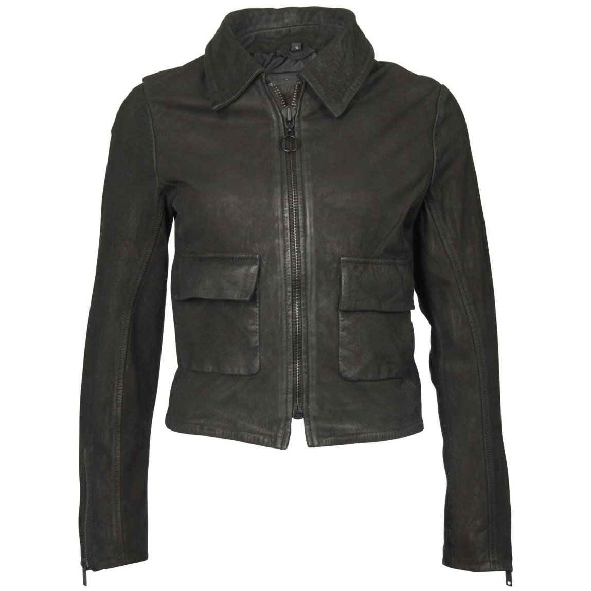 Geaca de Piele Naturala Dama Gipsy Neagra Nysa ZNUWV – IMBRACAMINTE