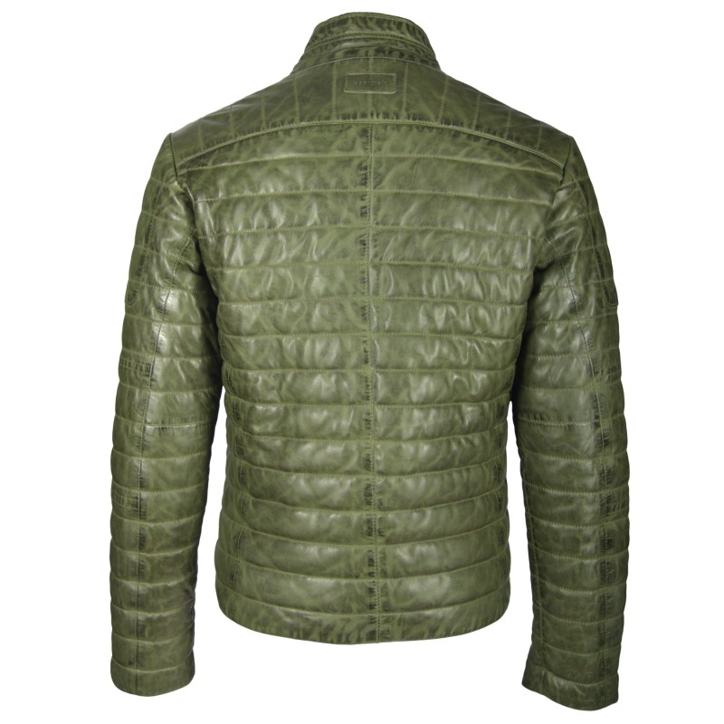 Geaca de Piele Naturala Barbati Gipsy Verde Ocean LNBV W – IMBRACAMINTE