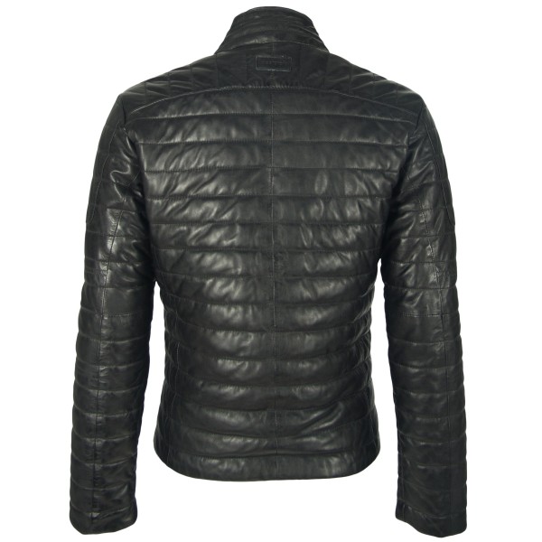 Geaca de Piele Naturala Barbati Gipsy Neagra Ocean LNBV W – IMBRACAMINTE — fotografia 2
