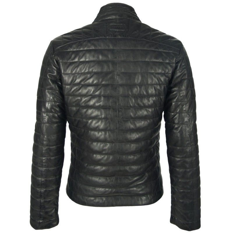 Geaca de Piele Naturala Barbati Gipsy Neagra Ocean LNBV W – IMBRACAMINTE