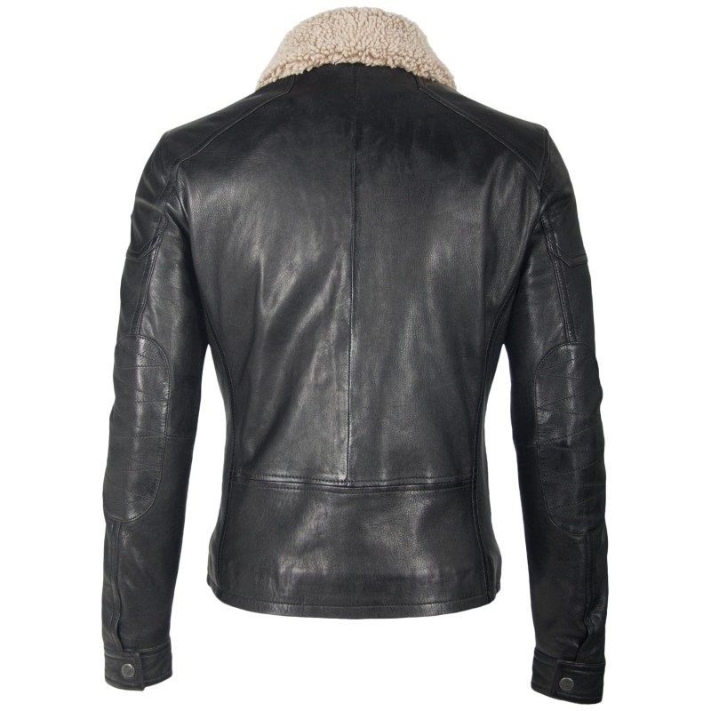 Geaca de Piele Naturala Barbati Gipsy Neagra Onzo LAHUV W – IMBRACAMINTE