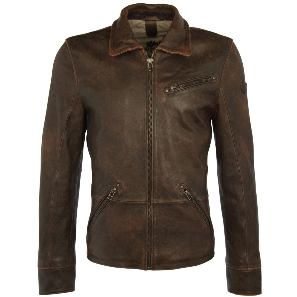 Geaca de Piele Naturala Barbati Gipsy Maro Vintage Orson SF LANTV – IMBRACAMINTE