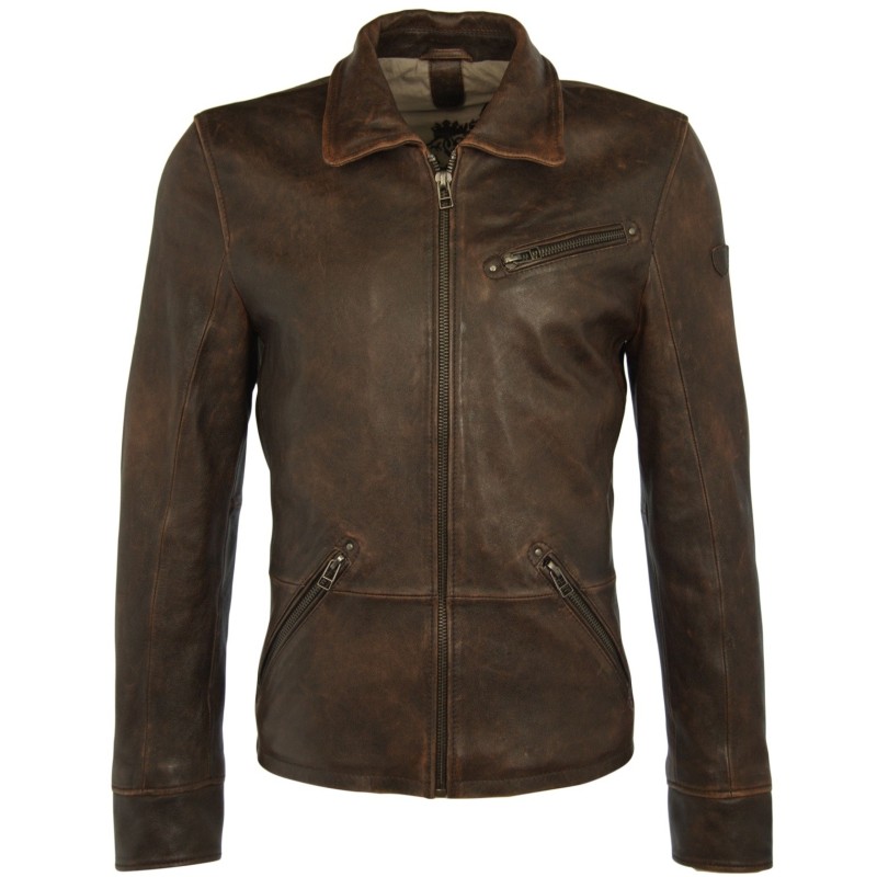 Geaca de Piele Naturala Barbati Gipsy Maro Vintage Orson SF LANTV – Black Friday