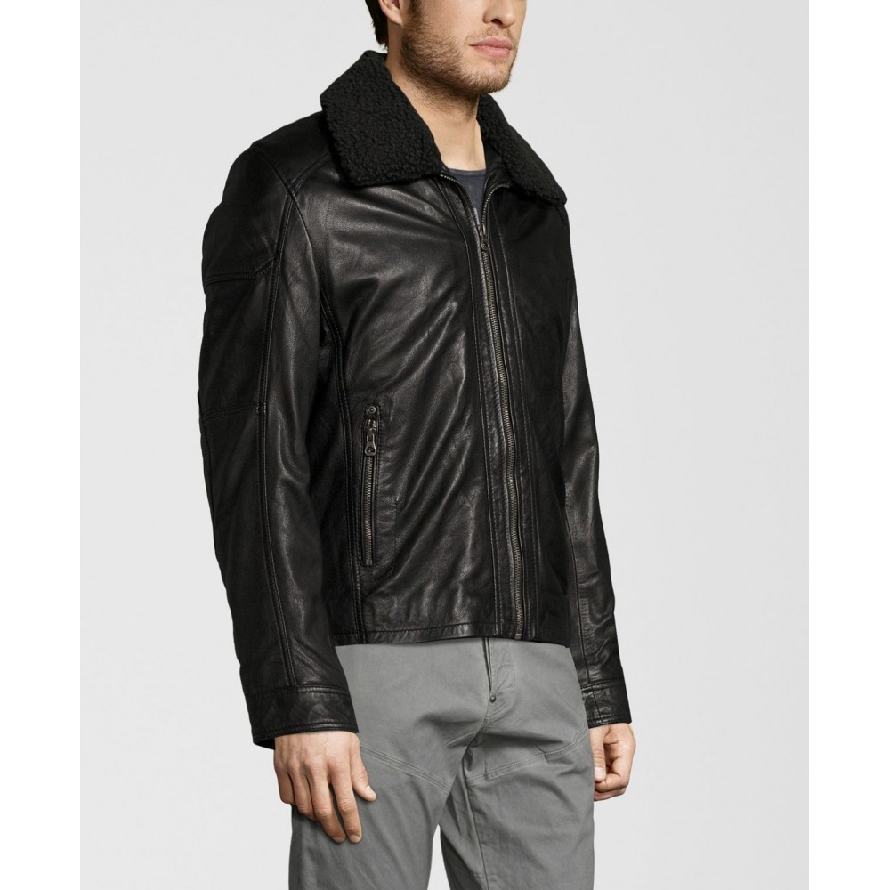 Geaca de Piele Naturala Barbati Gipsy Neagra Owen W18 LAHUV W Geaca de Piele Naturala Barbati Gipsy Neagra Owen W18 LAHUV W - readytowear.ro