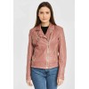 Geaca de Piele Naturala Dama Gipsy Roz Prafuit PGG LABAGV – IMBRACAMINTE